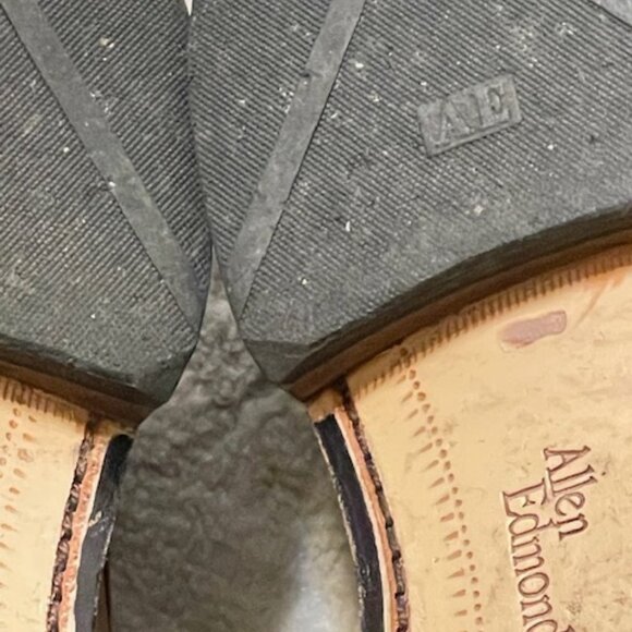 Allen Edmonds Flatiron Derby Oxfords Walnut Brown Leather Dress Shoe 11D #1153 - Picture 10 of 12